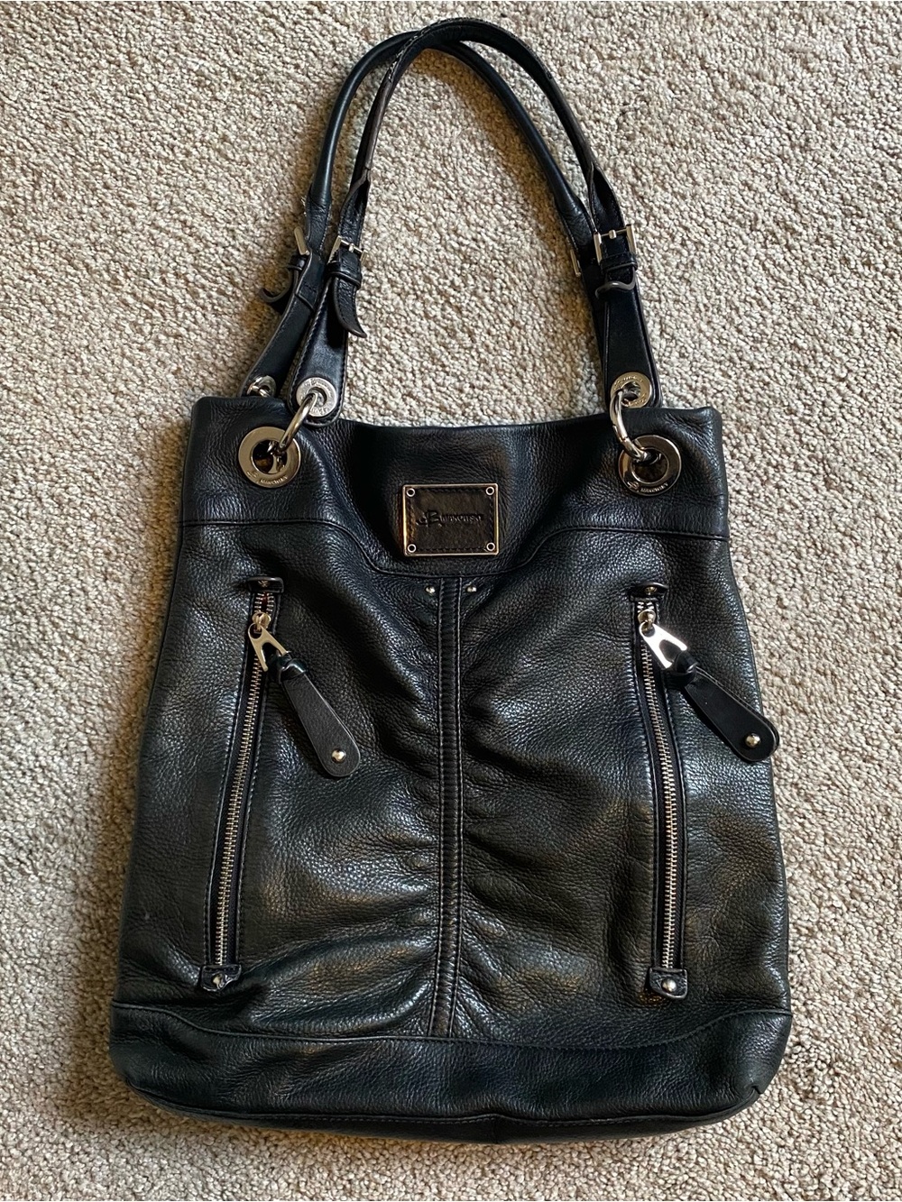 Black Leather Purse